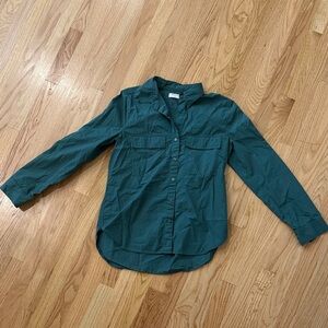 Babaton Teal Collared Shirt
